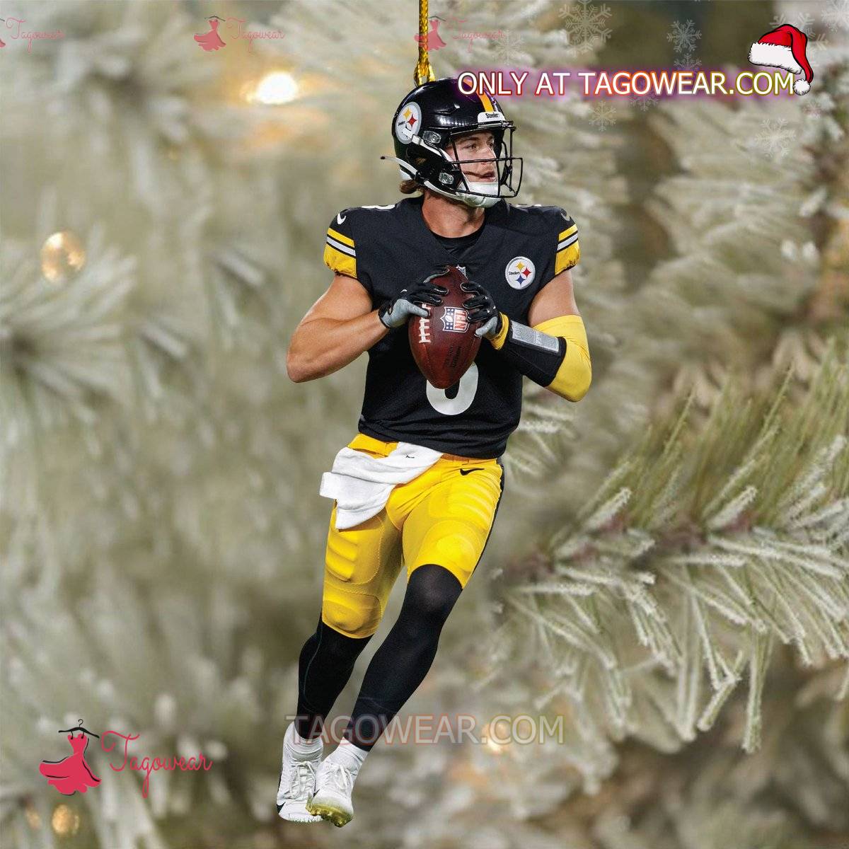 Pittsburgh Steelers Kenny Pickett Christmas Ornament