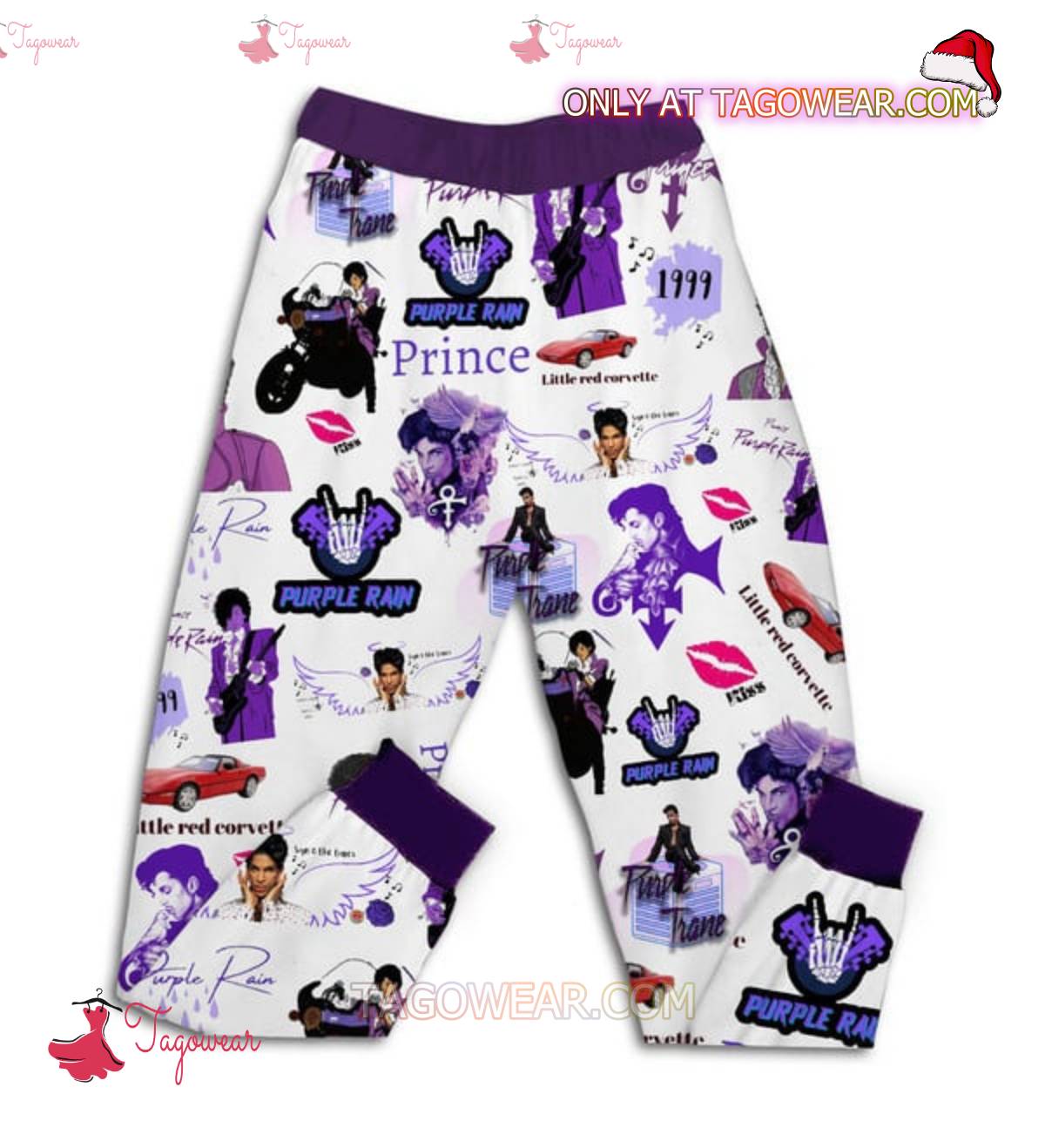 Prince I Only Want To See You Laughing In The Purple Rain Pajamas Set b