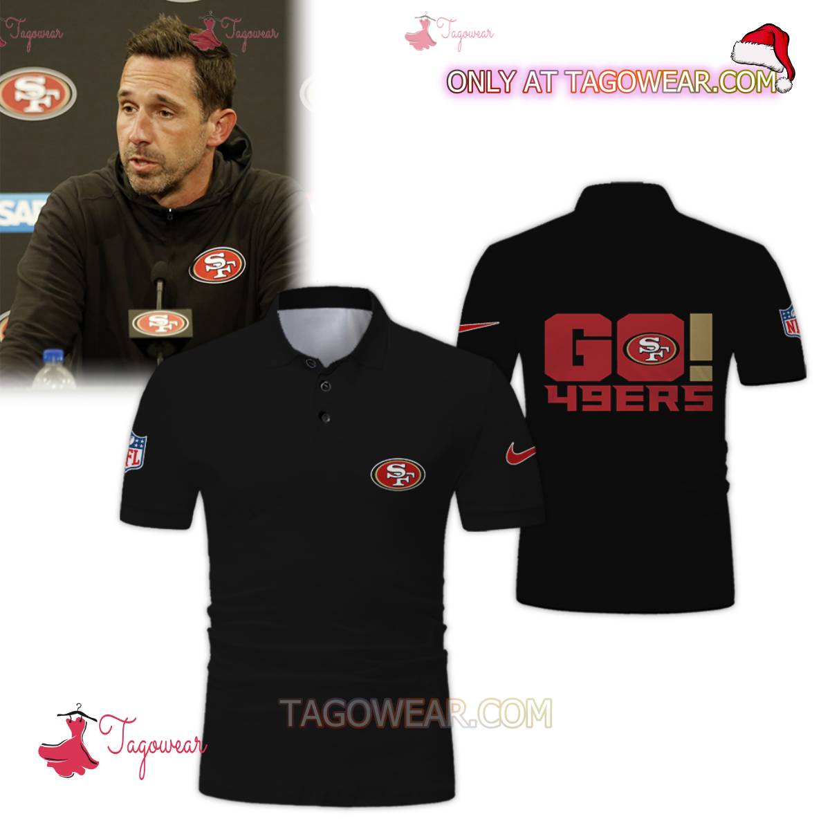 San Francisco 49ers Coach Kyle Shanahan Go 49ers T-shirt, Hoodie b