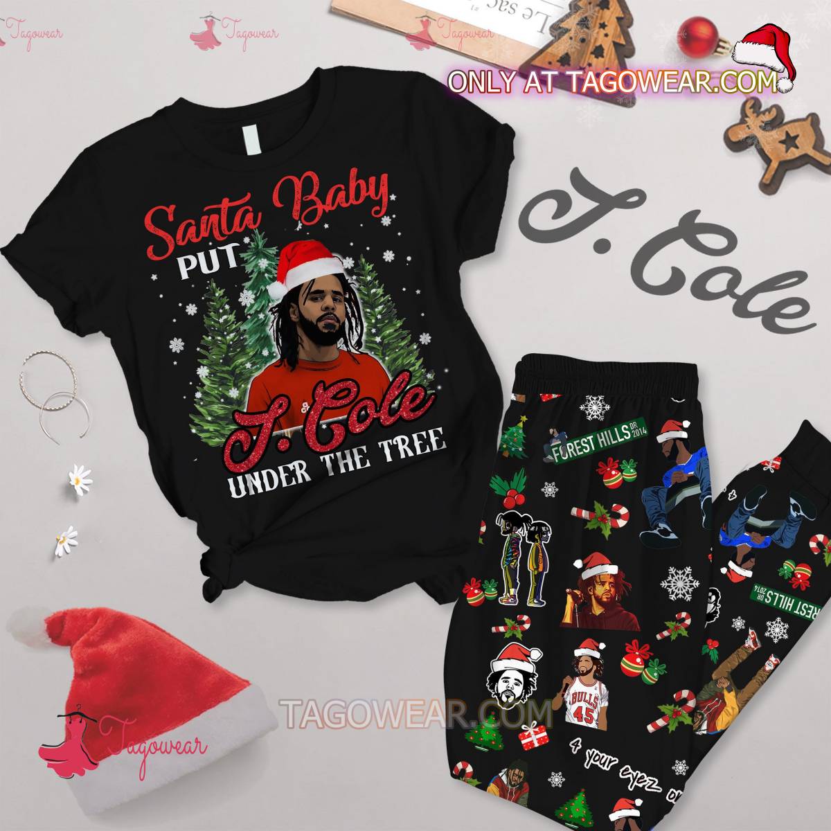 Santa Baby Put J. Cole Under The Tree Pajamas Set