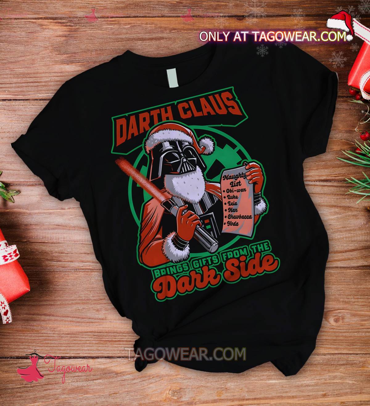 Star Wars Darth Claus Brings Gifts From The Dark Side Christmas Pajamas Set a
