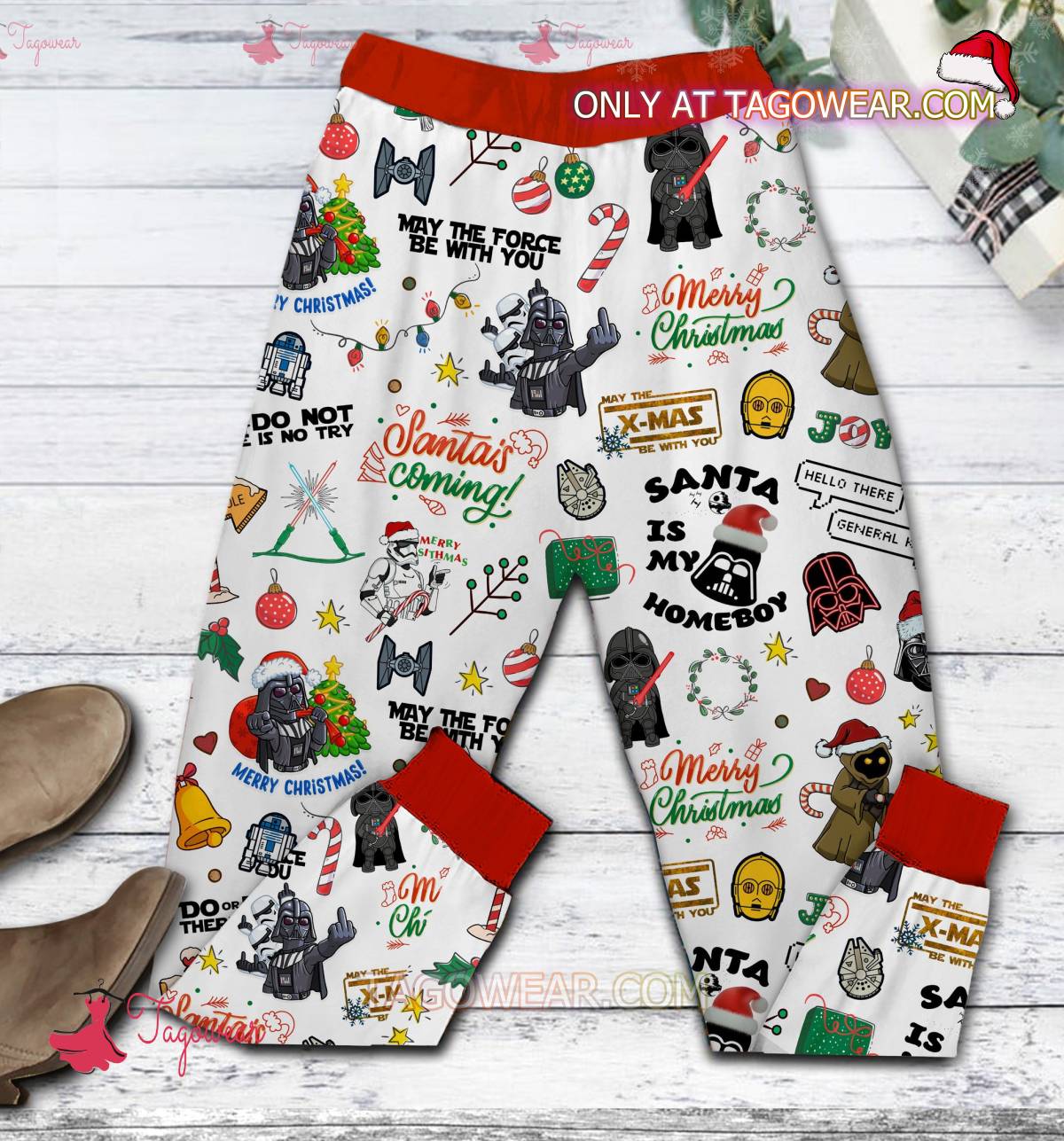 Star Wars Darth Claus Brings Gifts From The Dark Side Christmas Pajamas Set b