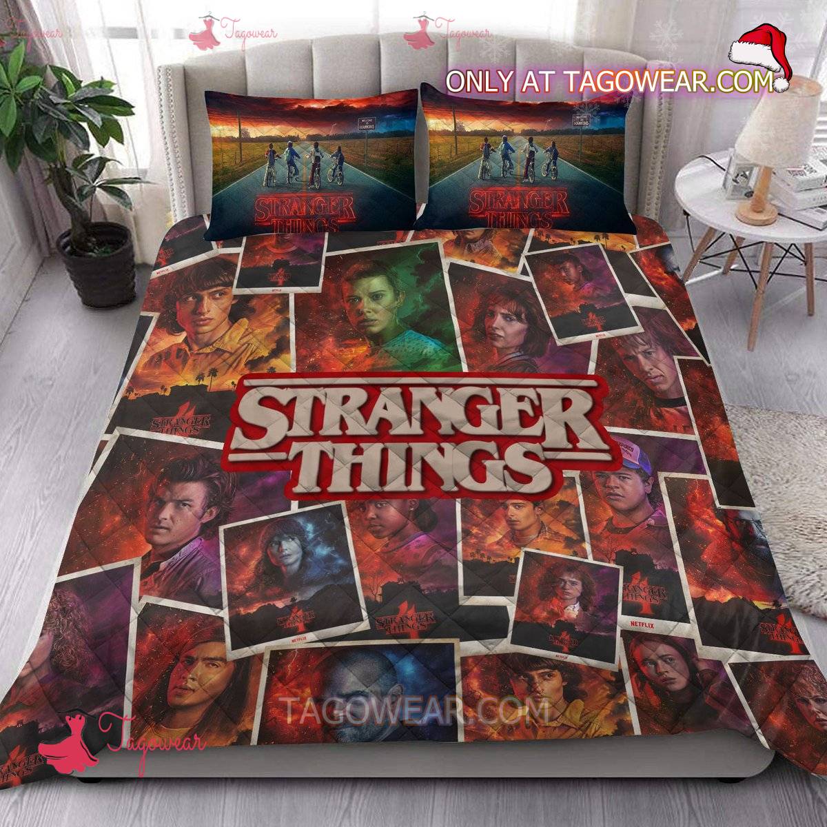 Stranger Things Characters Bedding Set a