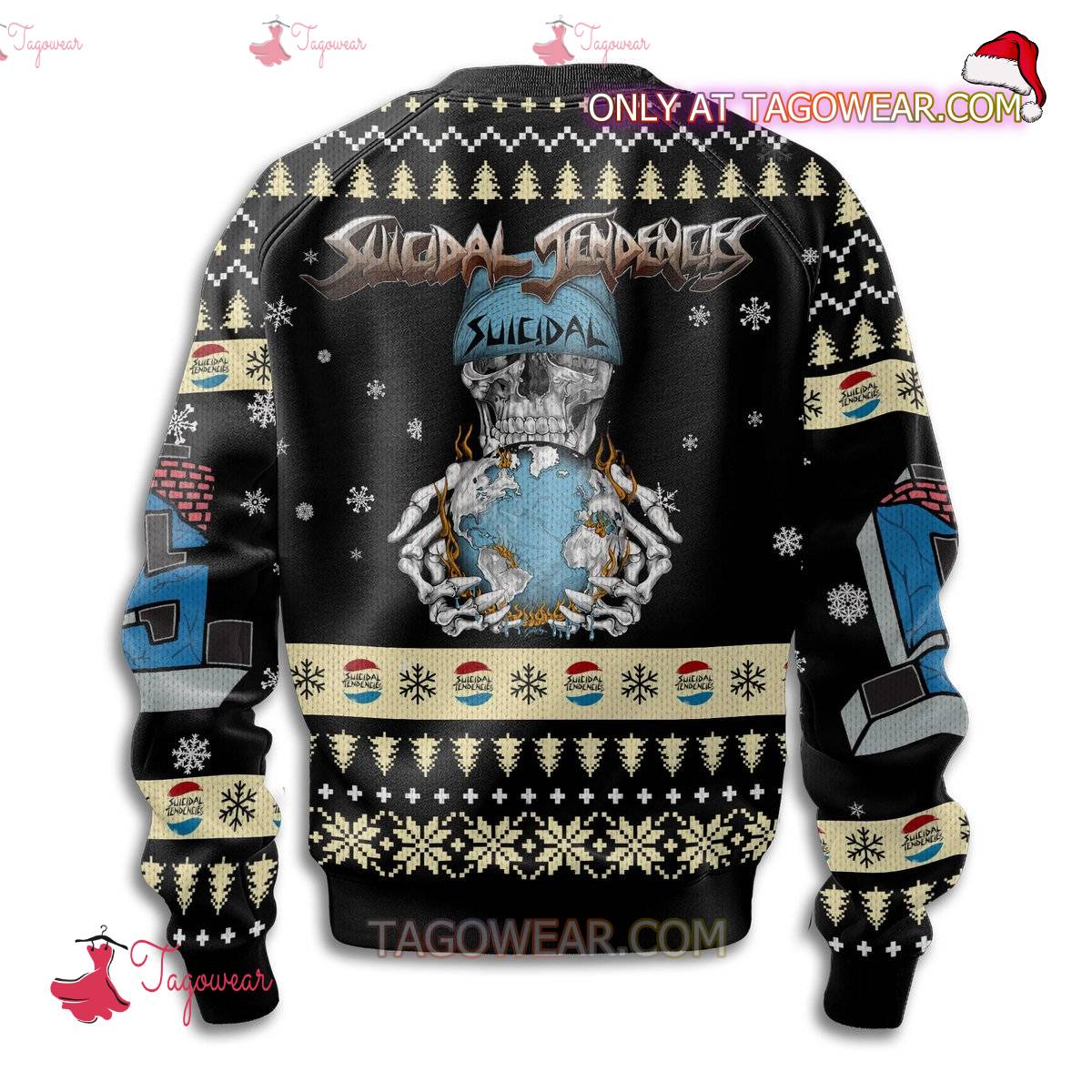 Suicidal Tendencies Ugly Christmas Sweater a