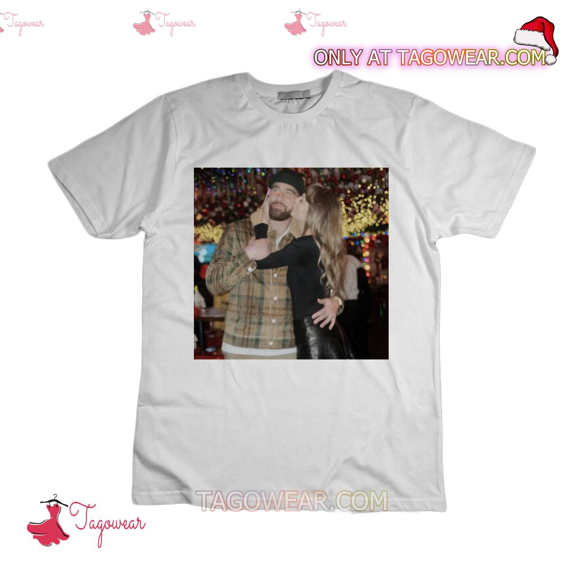 Taylor Swift And Travis Kelce Kiss On The Street Shirt