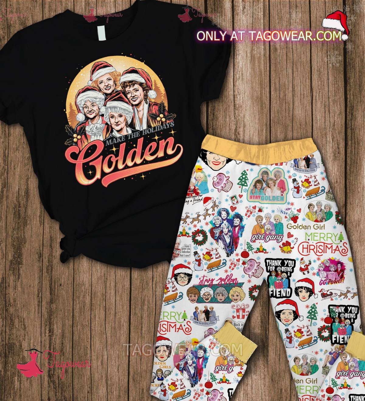 The Golden Girls Make The Holidays Golden Christmas Pajamas Set