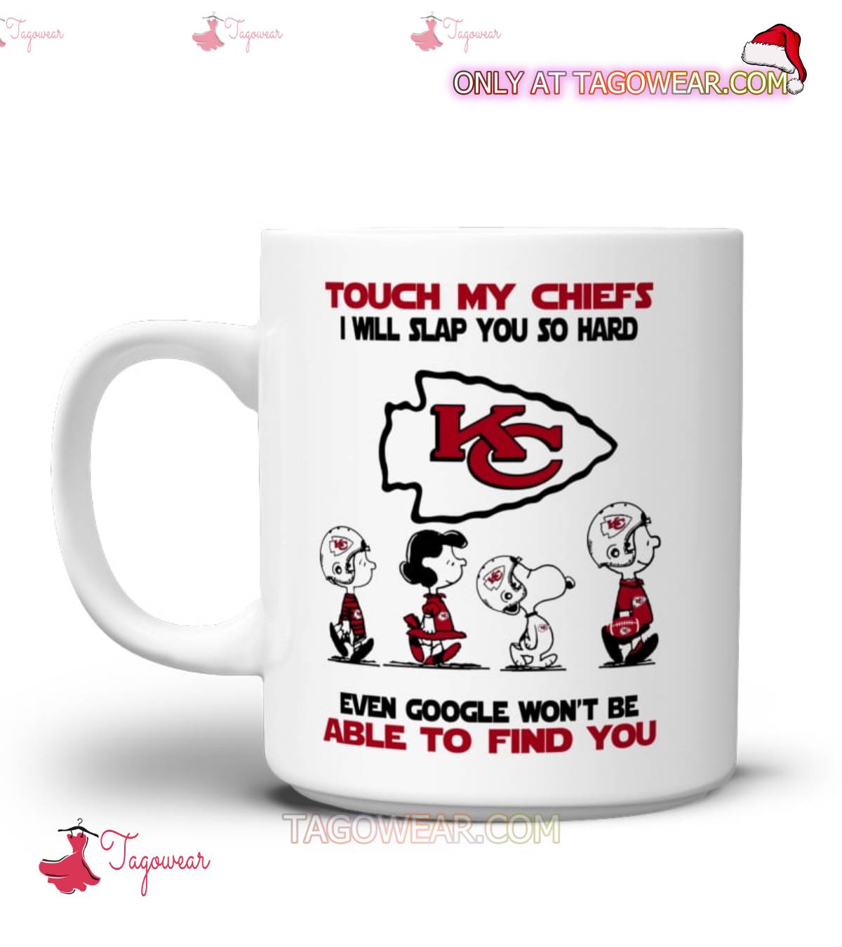 The Peanuts Touch My Kansas City Chiefs I Will Slap You So Hard Mug