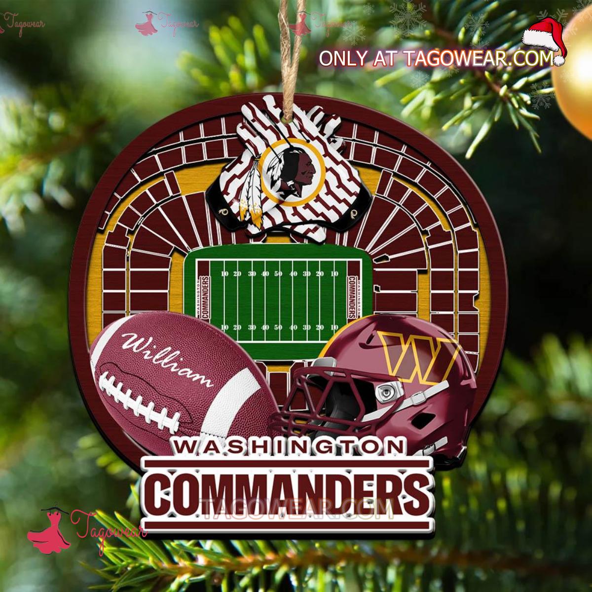 Washington Commanders NFL Stadium Personalized Ornament