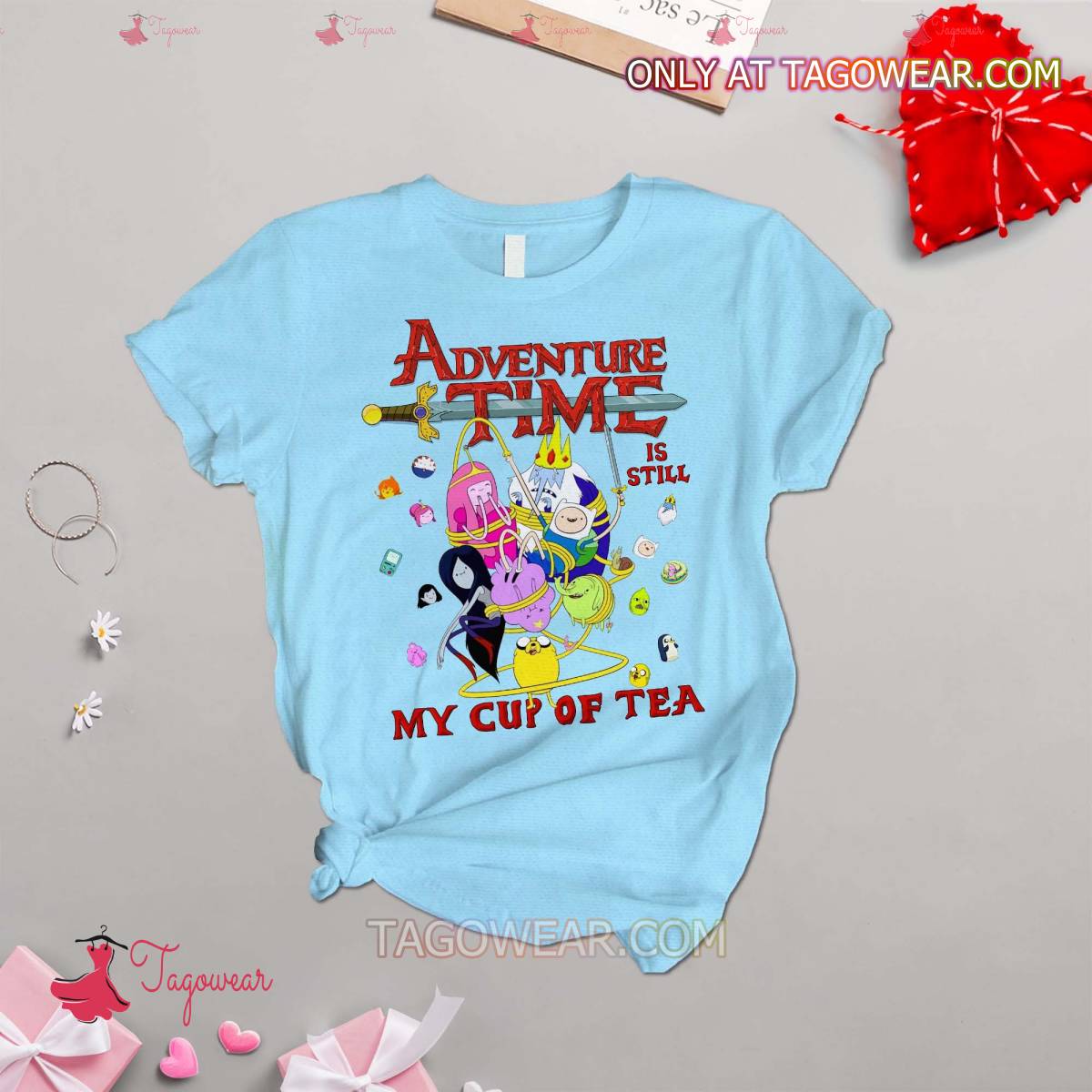 Adventure Time Is Still My Cup Of Tea Pajamas Set a