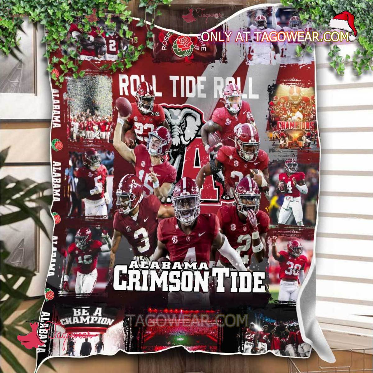 Alabama Crimson Tide Roll Tide Roll Blanket