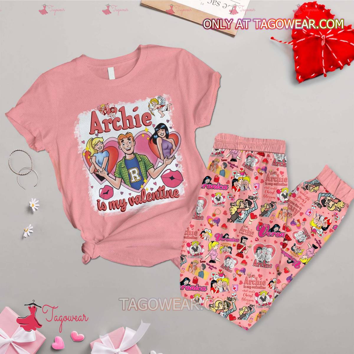 Archie Is My Valentine Pajamas Set