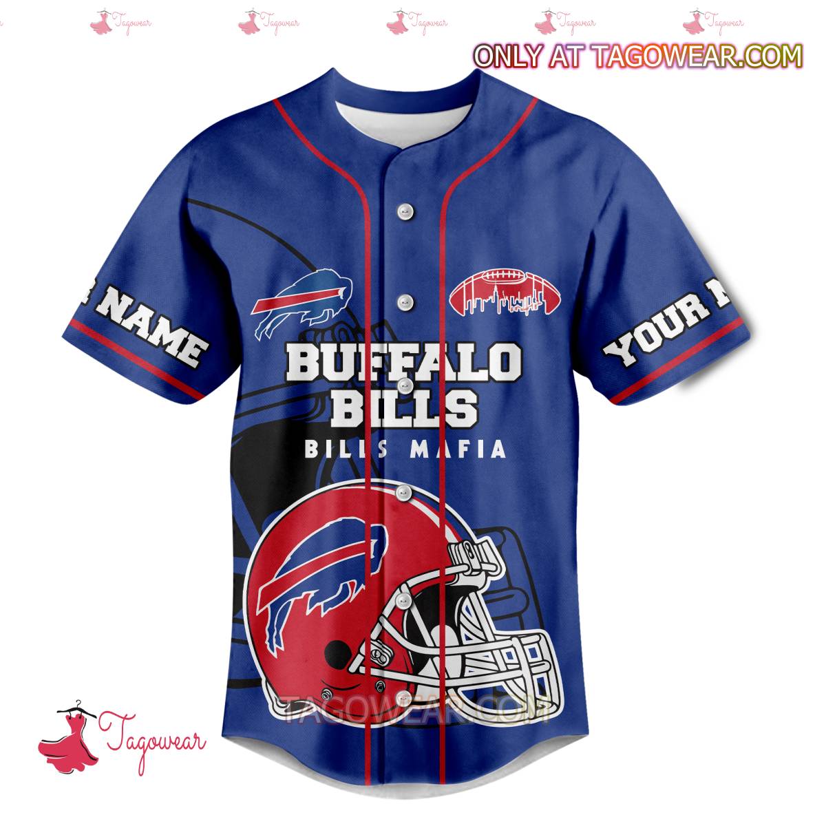 Buffalo Bills Officially The World's Coolest Personalized Baseball Jersey a