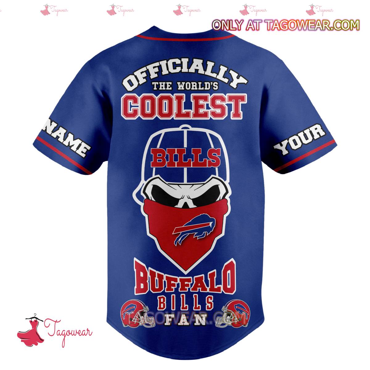 Buffalo Bills Officially The World's Coolest Personalized Baseball Jersey b