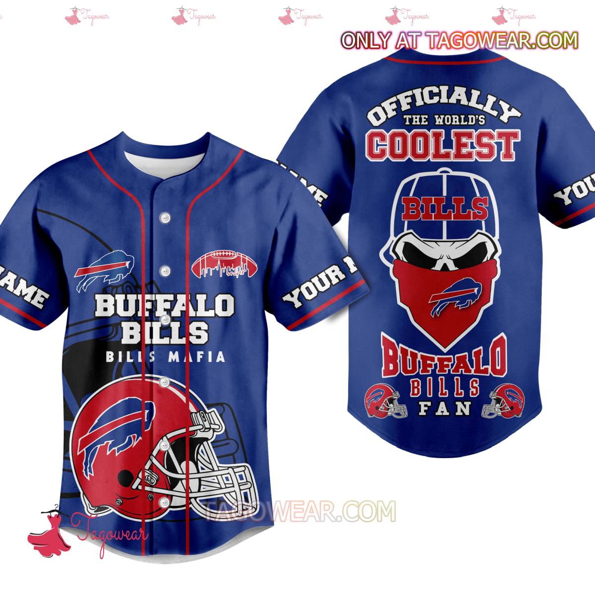 Buffalo Bills Officially The World's Coolest Personalized Baseball Jersey