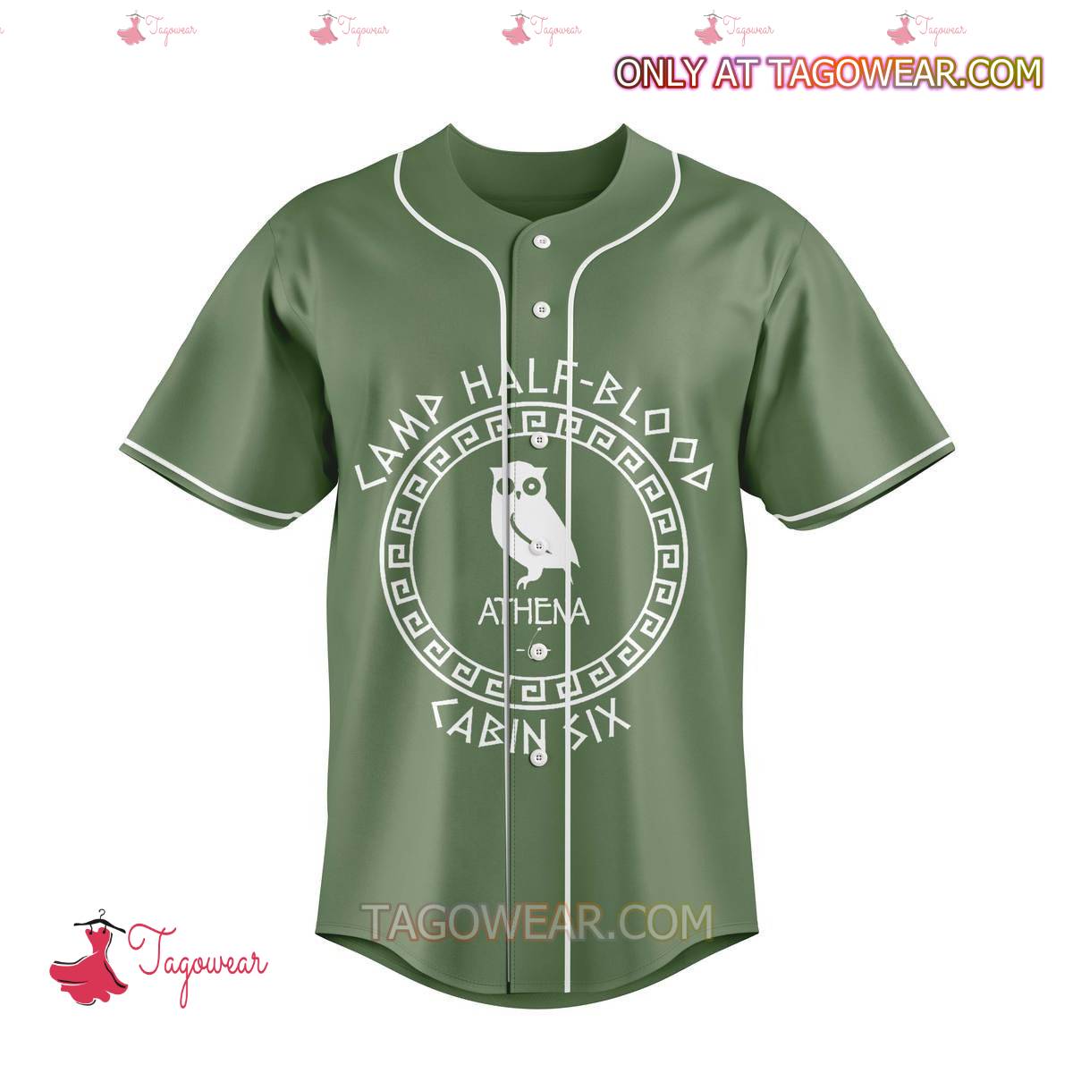 Camp Half Blood Cabin Six Athena Personalized Baseball Jersey a
