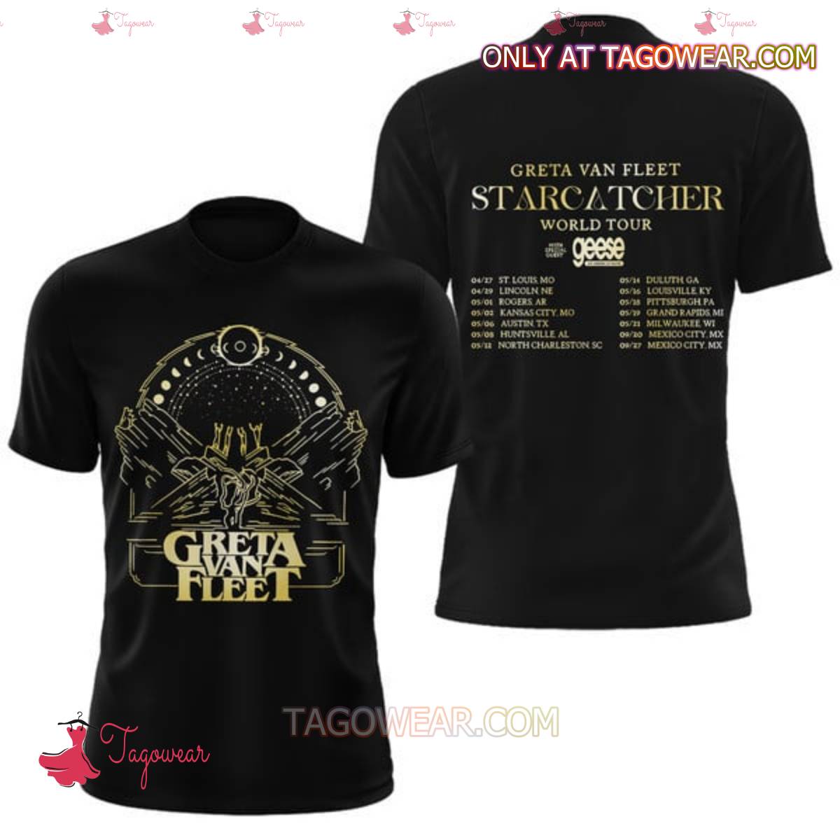 Greta Van Fleet Starcatcher World Tour With Geese T-shirt, Hoodie c