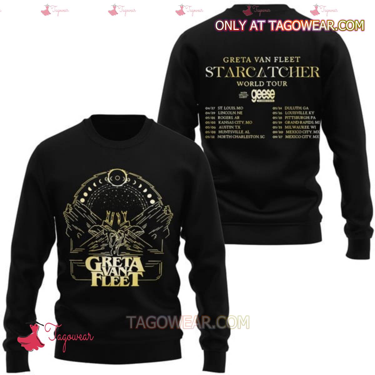 Greta Van Fleet Starcatcher World Tour With Geese T-shirt, Hoodie