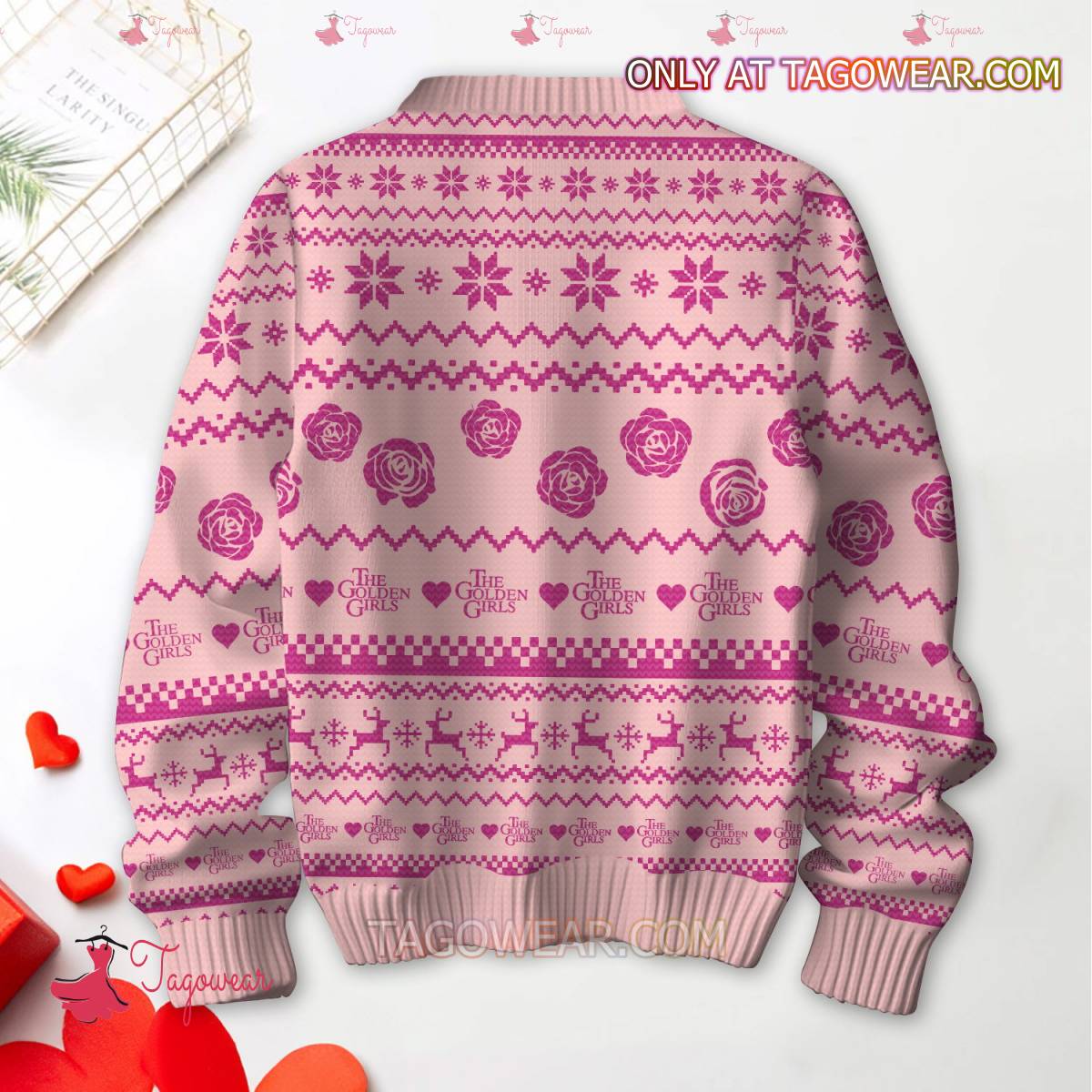 Have Yourself A Very Golden Valentine Sweater b