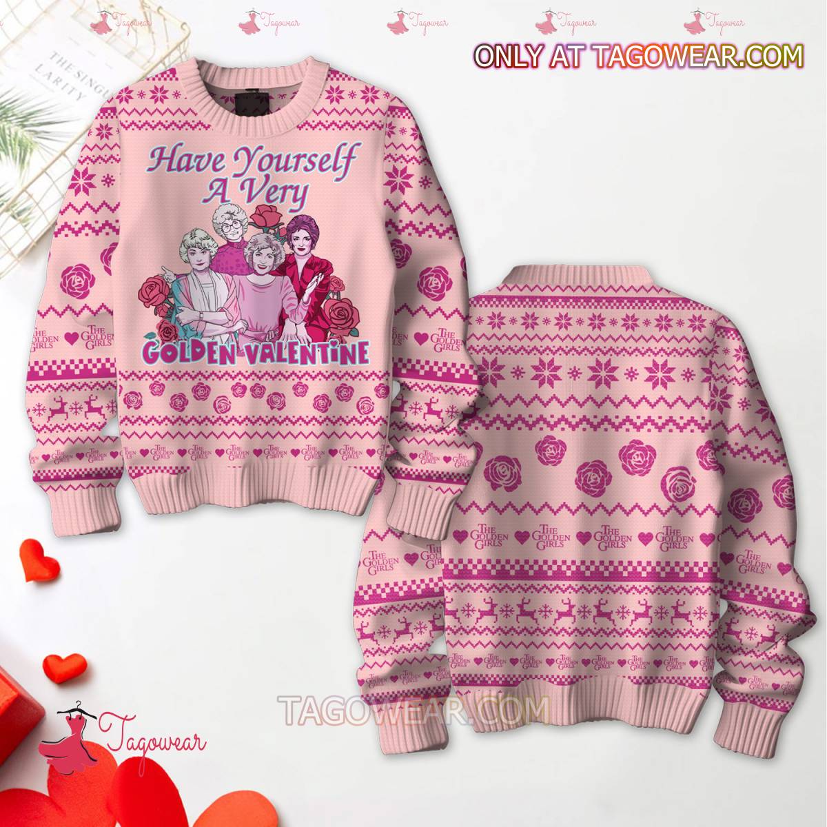 Have Yourself A Very Golden Valentine Sweater
