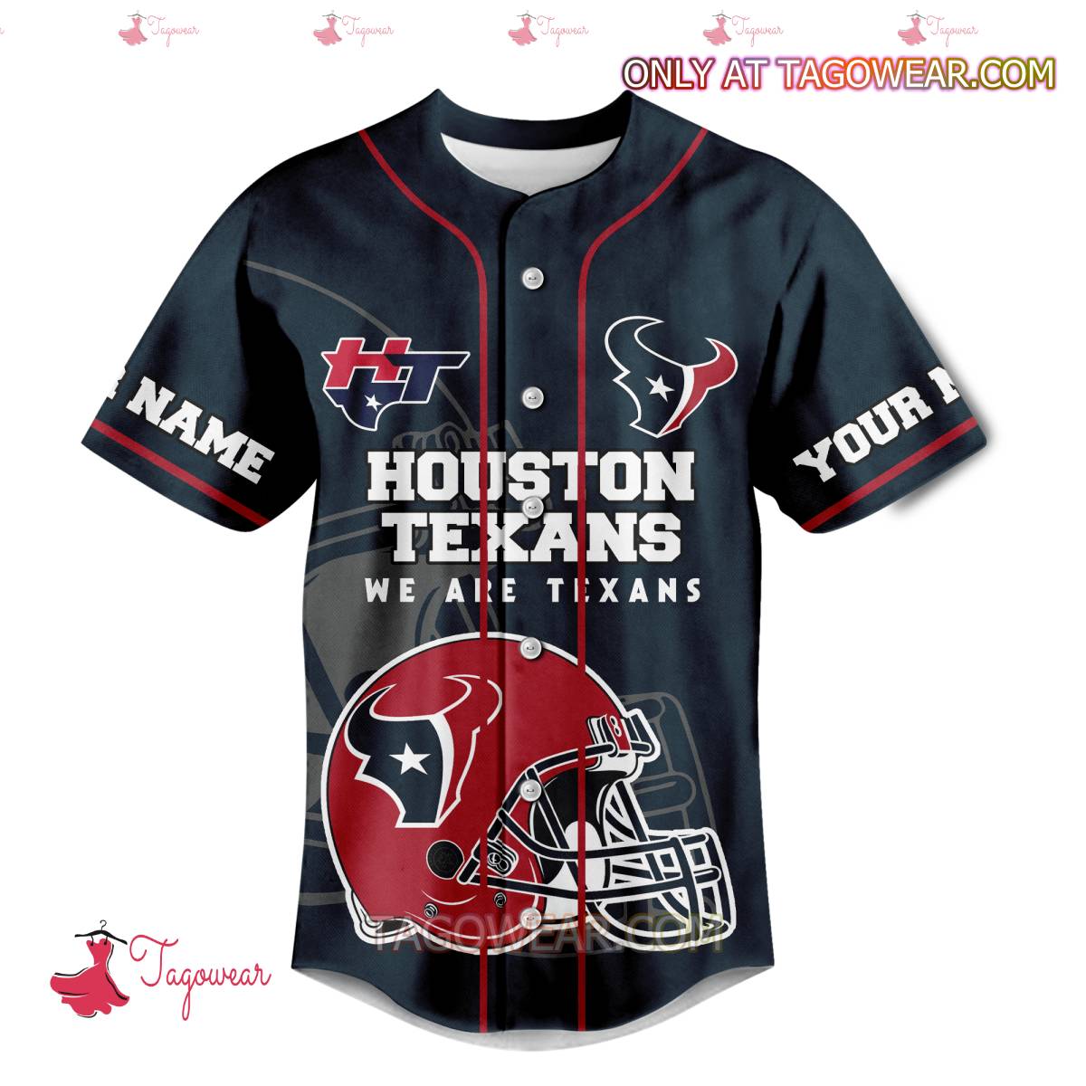 Houston Texans Officially The World's Coolest Personalized Baseball Jersey a