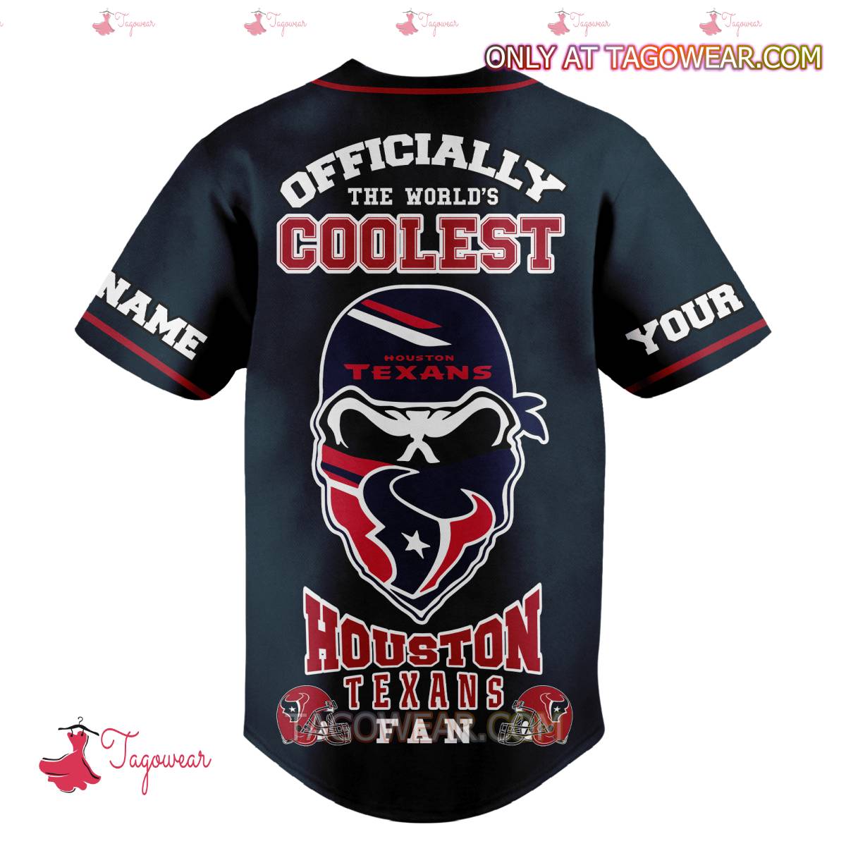 Houston Texans Officially The World's Coolest Personalized Baseball Jersey b