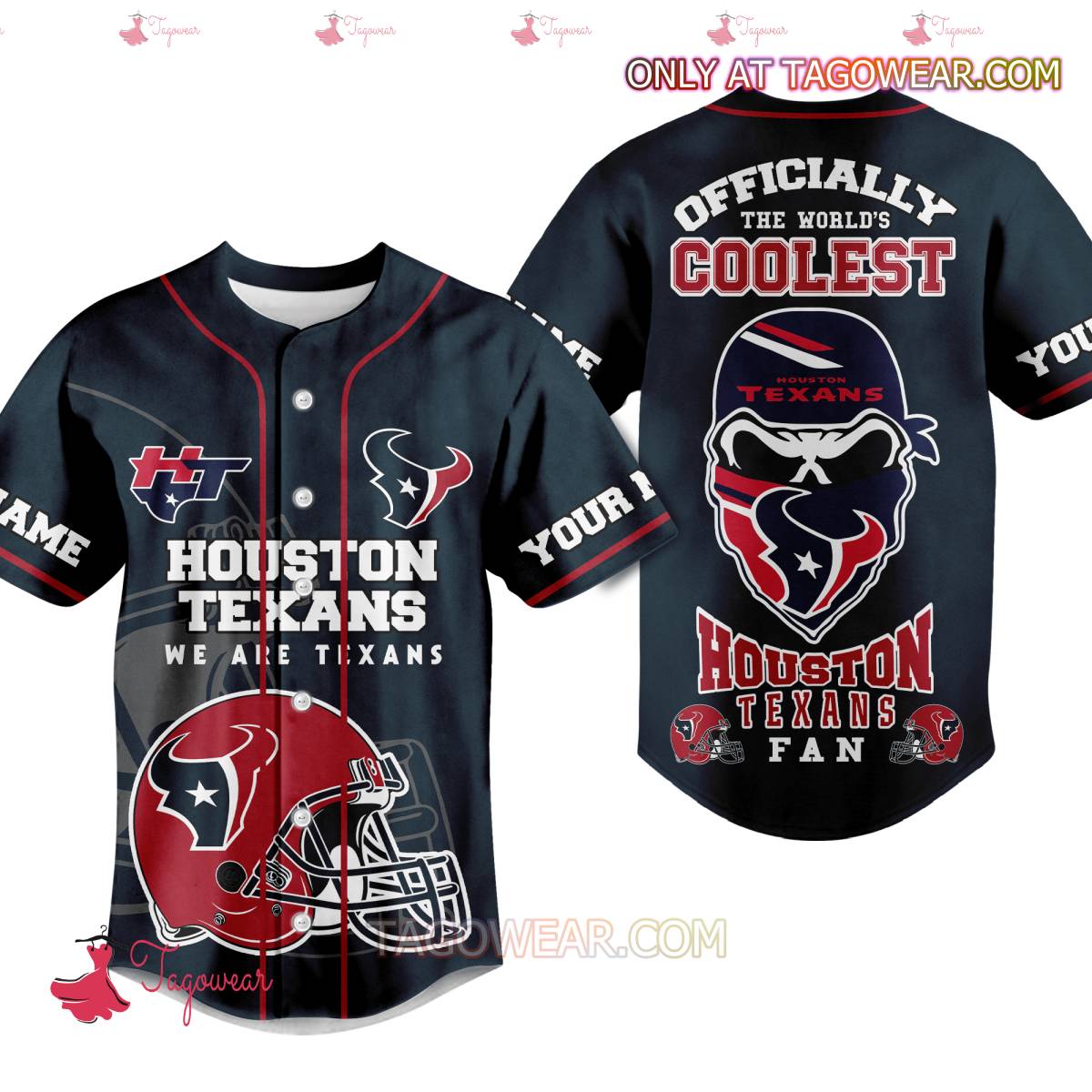 Houston Texans Officially The World's Coolest Personalized Baseball Jersey