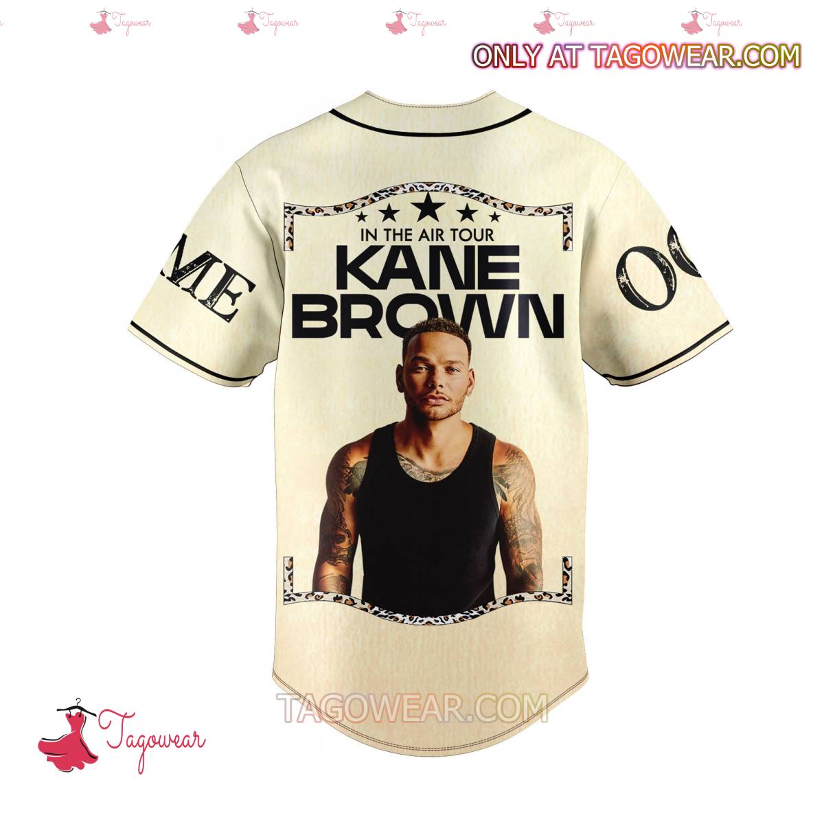 In The Air Tour Kane Brown Personalized Baseball Jersey b