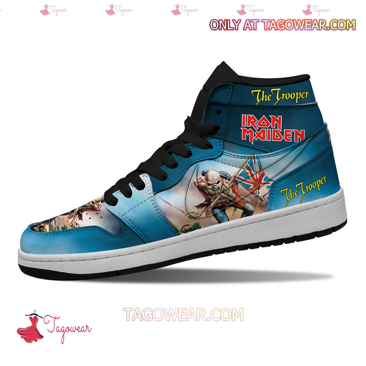 Iron Maiden The Trooper Air Jordan High Top Shoes b