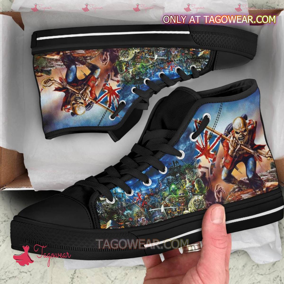 Iron Maiden The Trooper High Top Canvas Shoes
