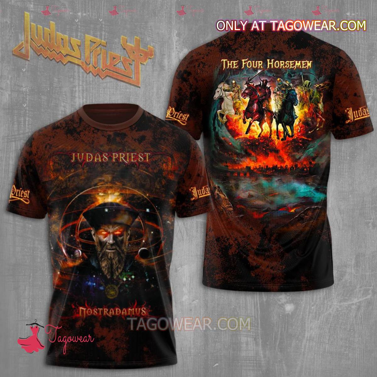 Judas Priest Nostradamus The Four Horsemen T-shirt, Hoodie - Tagowear