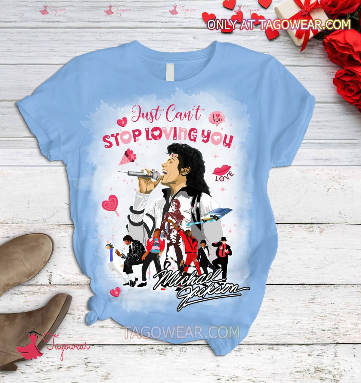 Just Can't Stop Loving You Michael Jackson Pajamas Set a