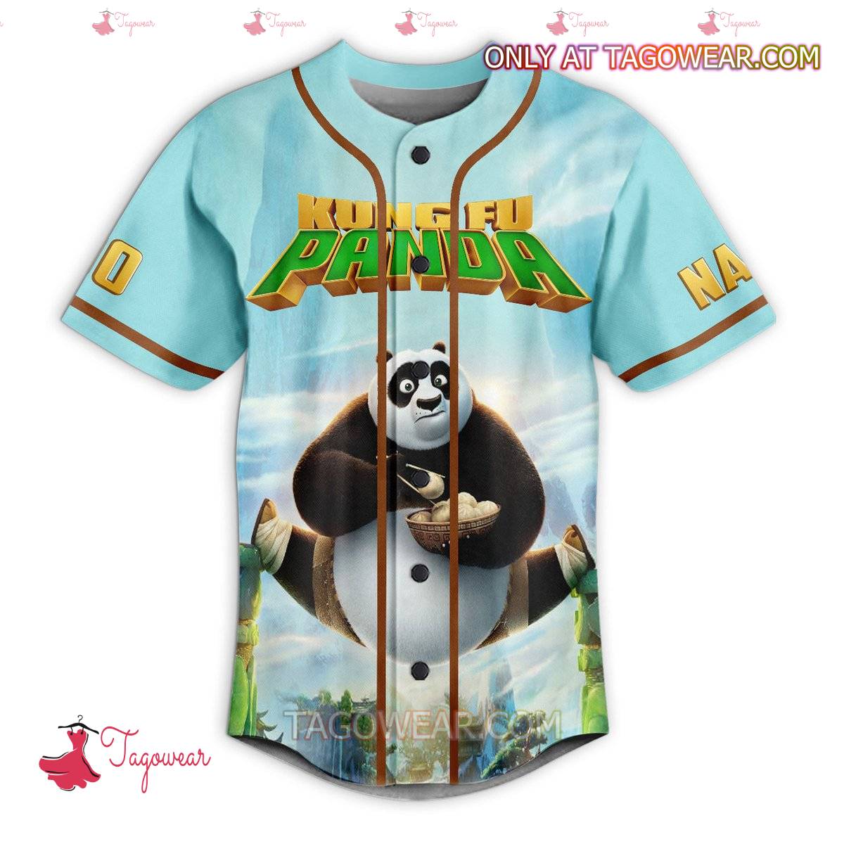 Kung Fu Panda Behold The Great Dragon Warriot Personalized Baseball Jersey a
