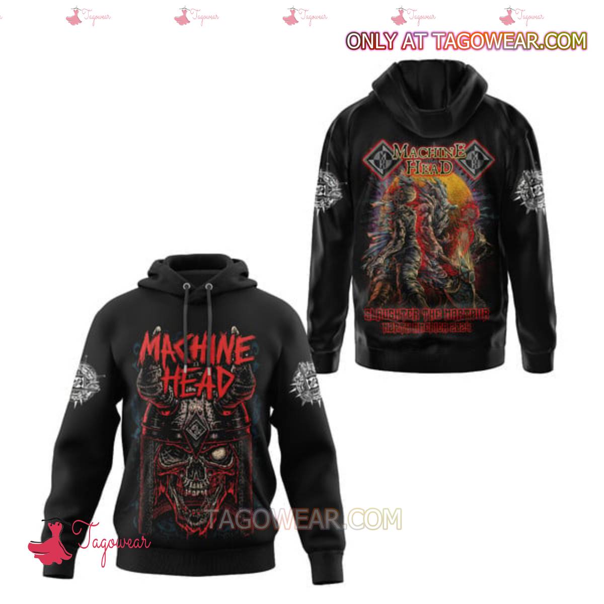 Machine Head Slaughter The Martour North America 2024 T-shirt, Hoodie x