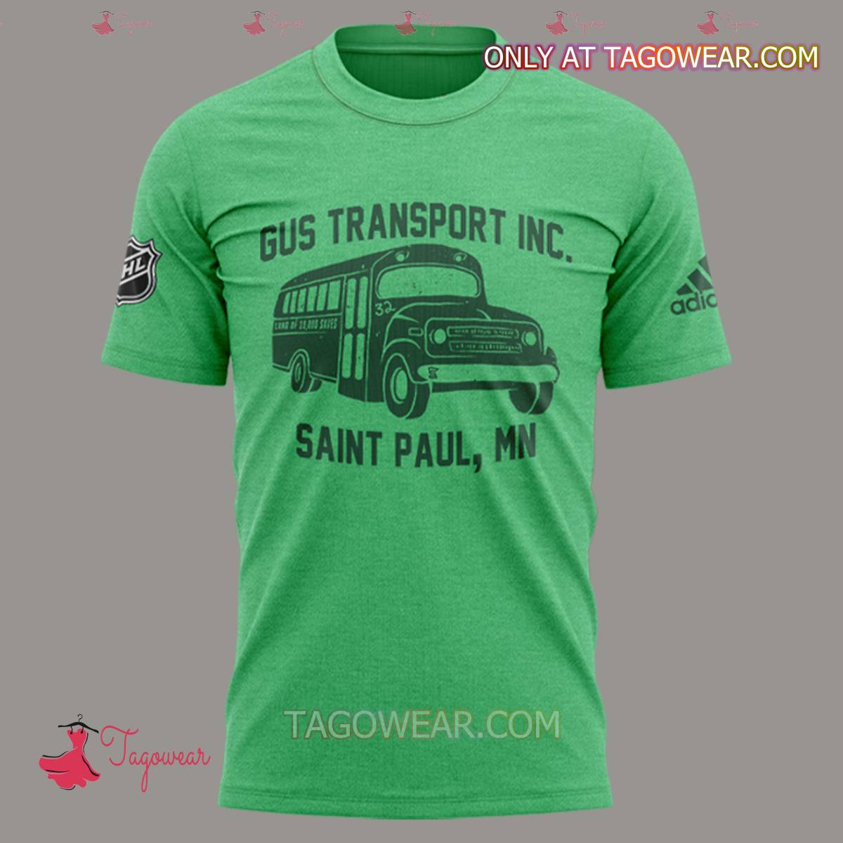 Minnesota Wild Gus Transport Inc. Saint Paul, Mn Shirt a