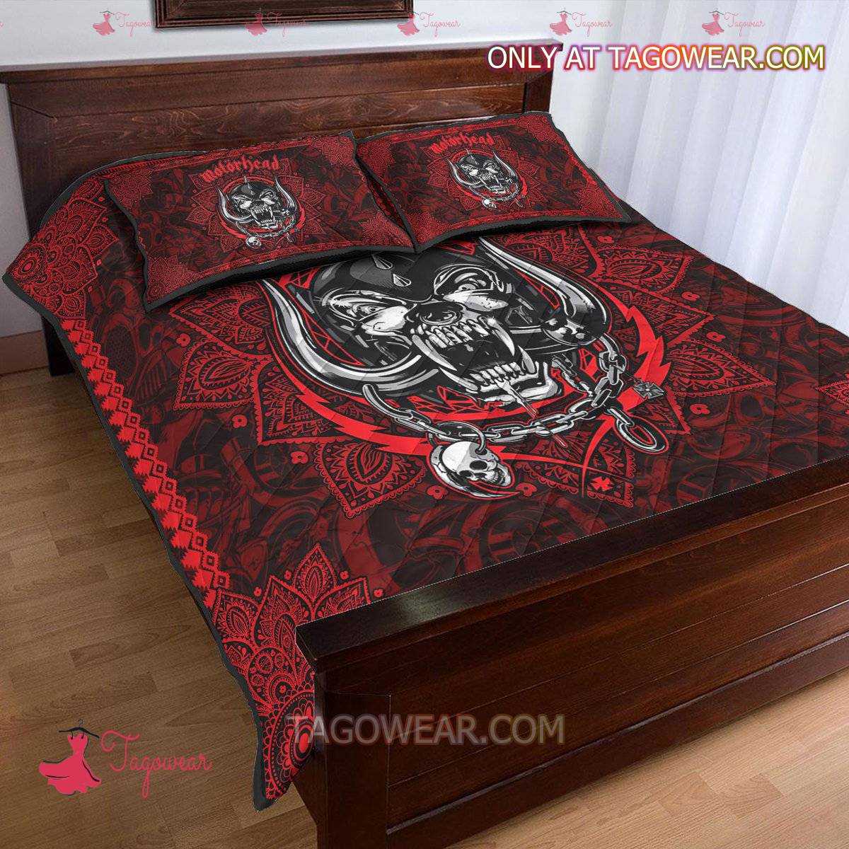 Motorhead Logo Mandala Red Bedding Set c