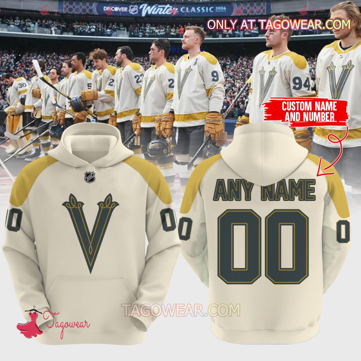 NHL Vegas Golden Knight Winter Classic 2024 Personalized Hoodie