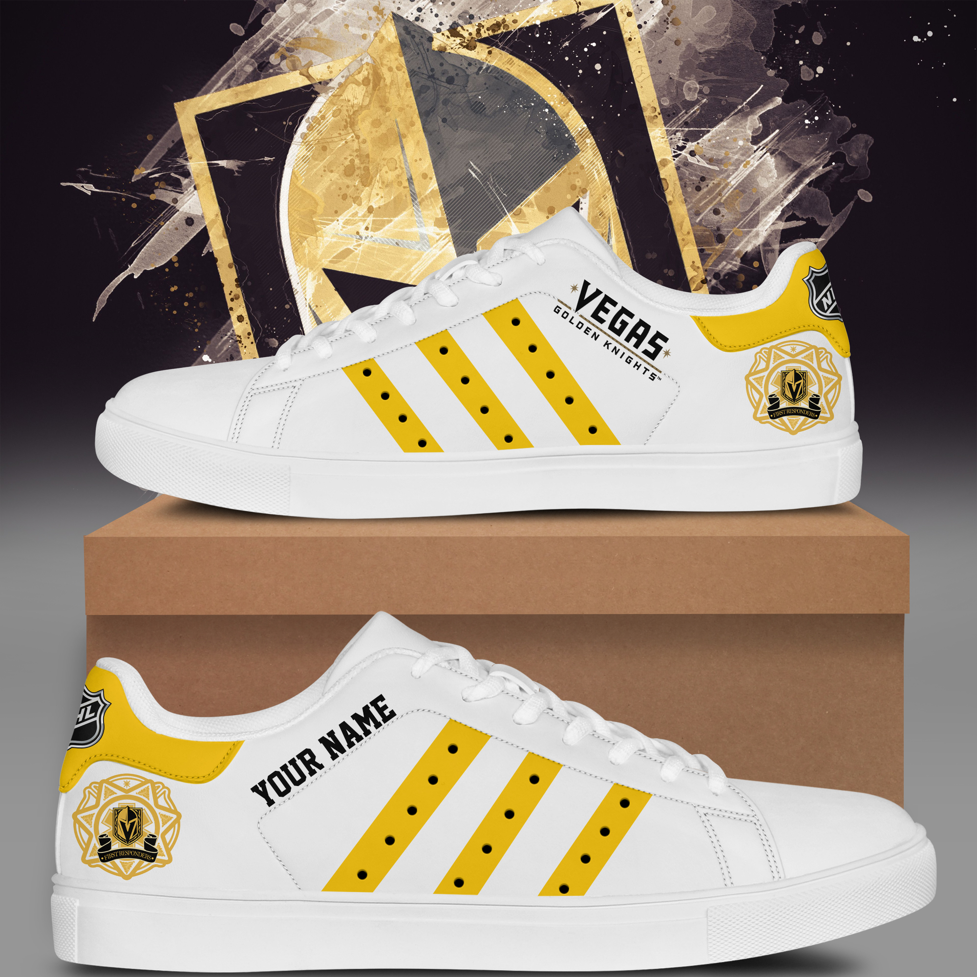 NHL Vegas Golden Knights Honoring Our First Responders Stan Smith Shoes