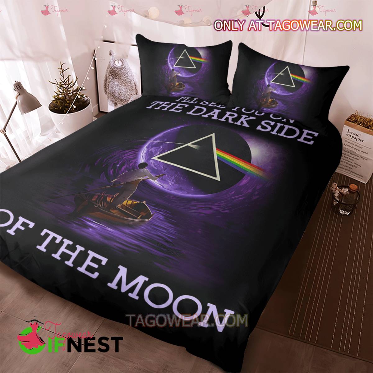 Pink Floyd I'll See You On The Dark Side Of The Moon Bedding Set a