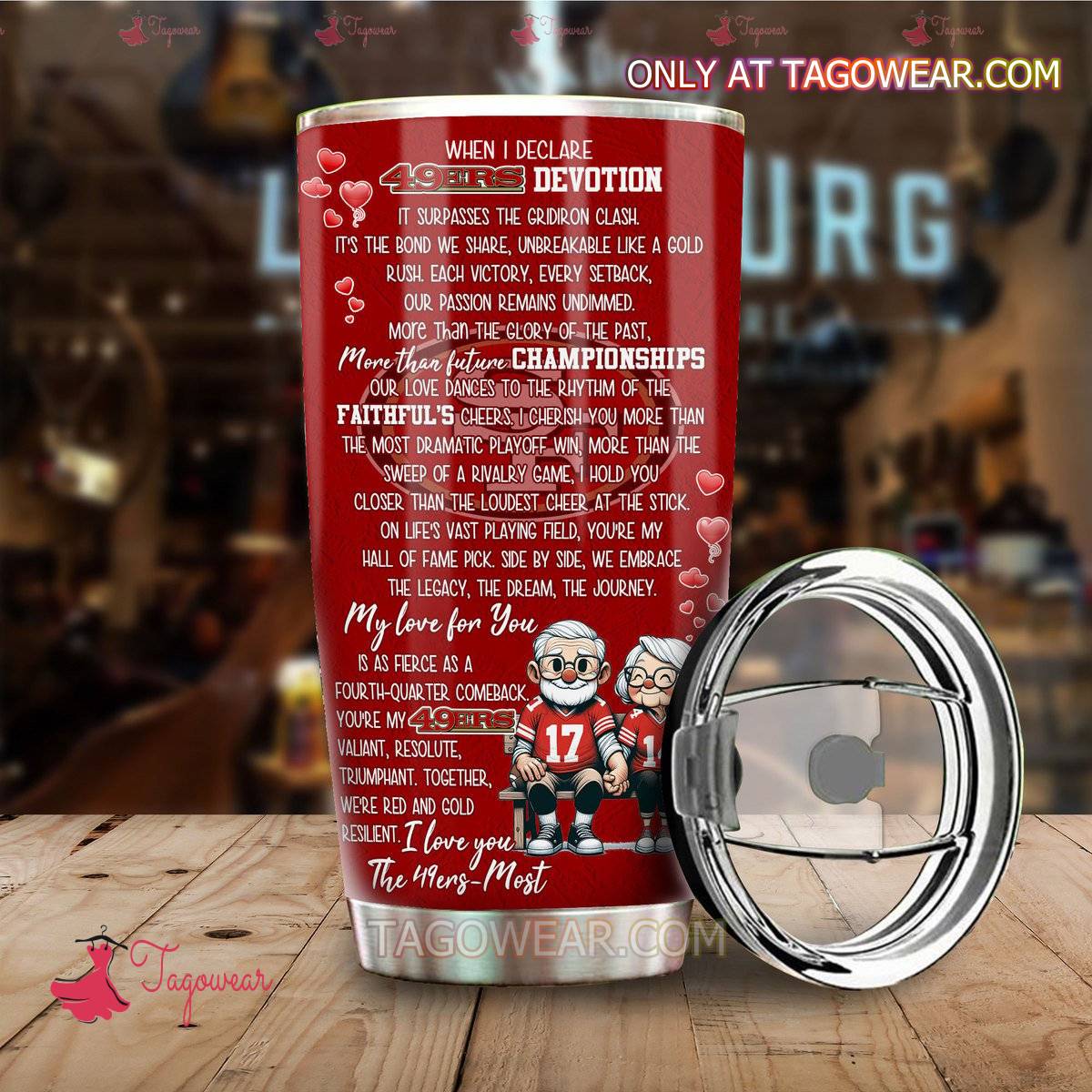 San Francisco 49ers You And Me We Got This When I Declare 49ers Devotion Personalized Tumbler b