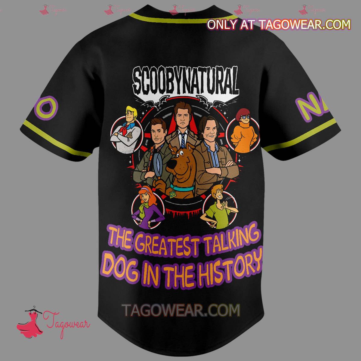 Scooby-natural The Greatest Talking Dog In The History Personalized Baseball Jersey b