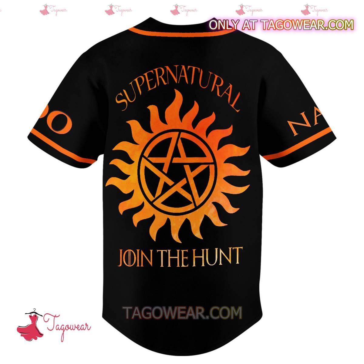 Supernatural Join The Hunt Personalized Baseball Jersey b