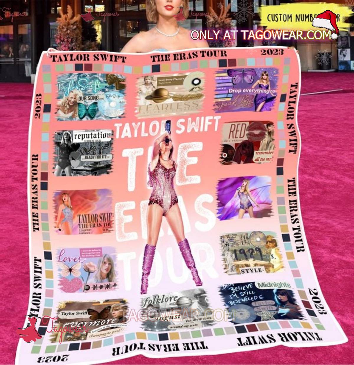 Taylor Swift The Eras Tour Personalized Fleece Blanket