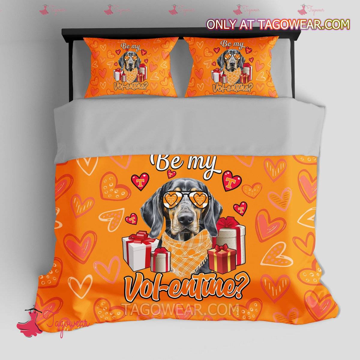 Tennessee Volunteers Be My Vol-entine Bedding Set a