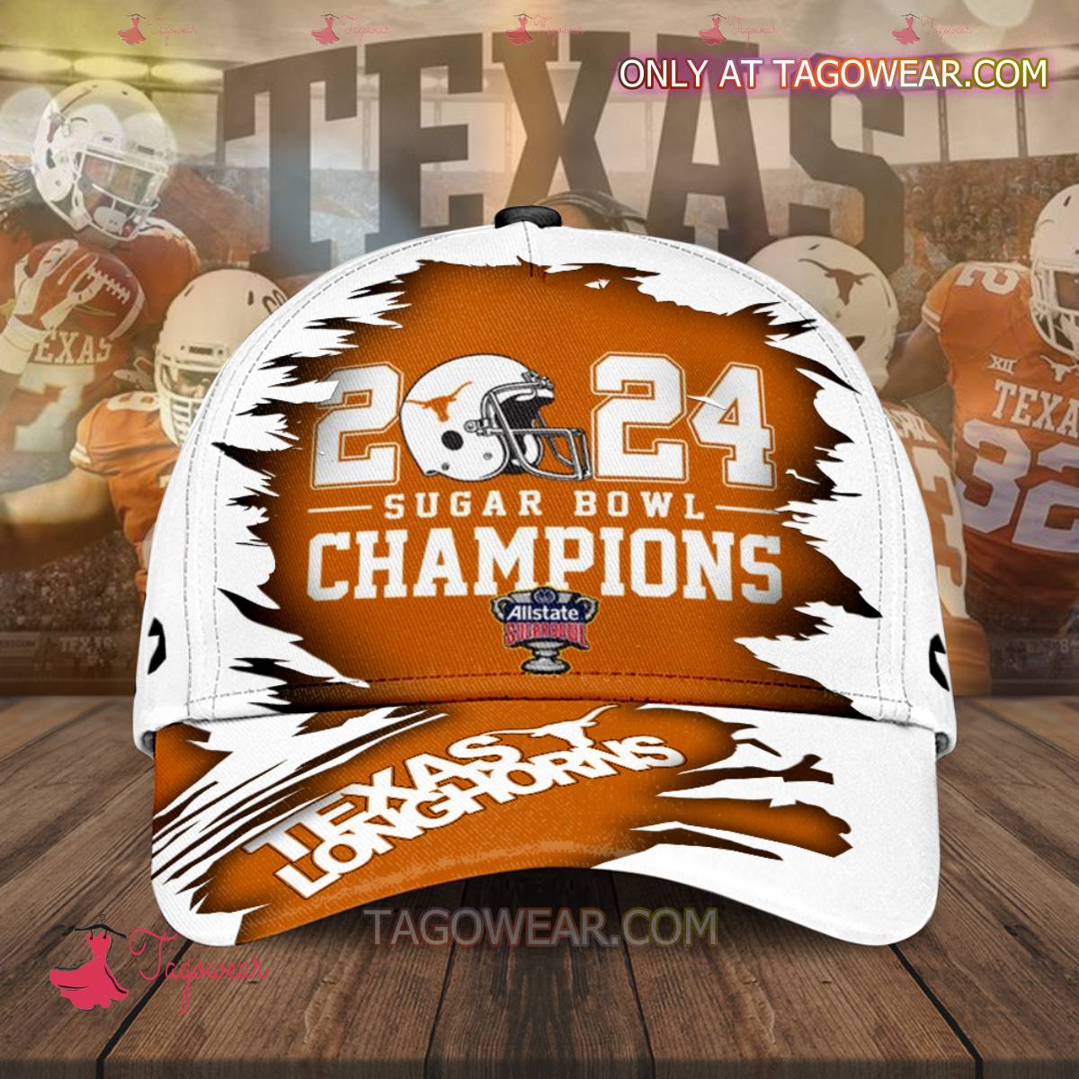 Texas Longhorns 2024 Sugar Bowl Champions Basic Cap