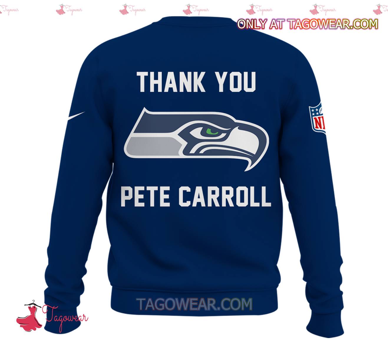 Thank You Coach Pete Carroll Seattle Seahawks Sweatshirt b