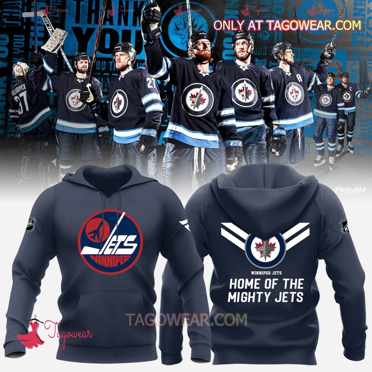 Winnipeg Jets Home Of The Mighty Jets Hoodie