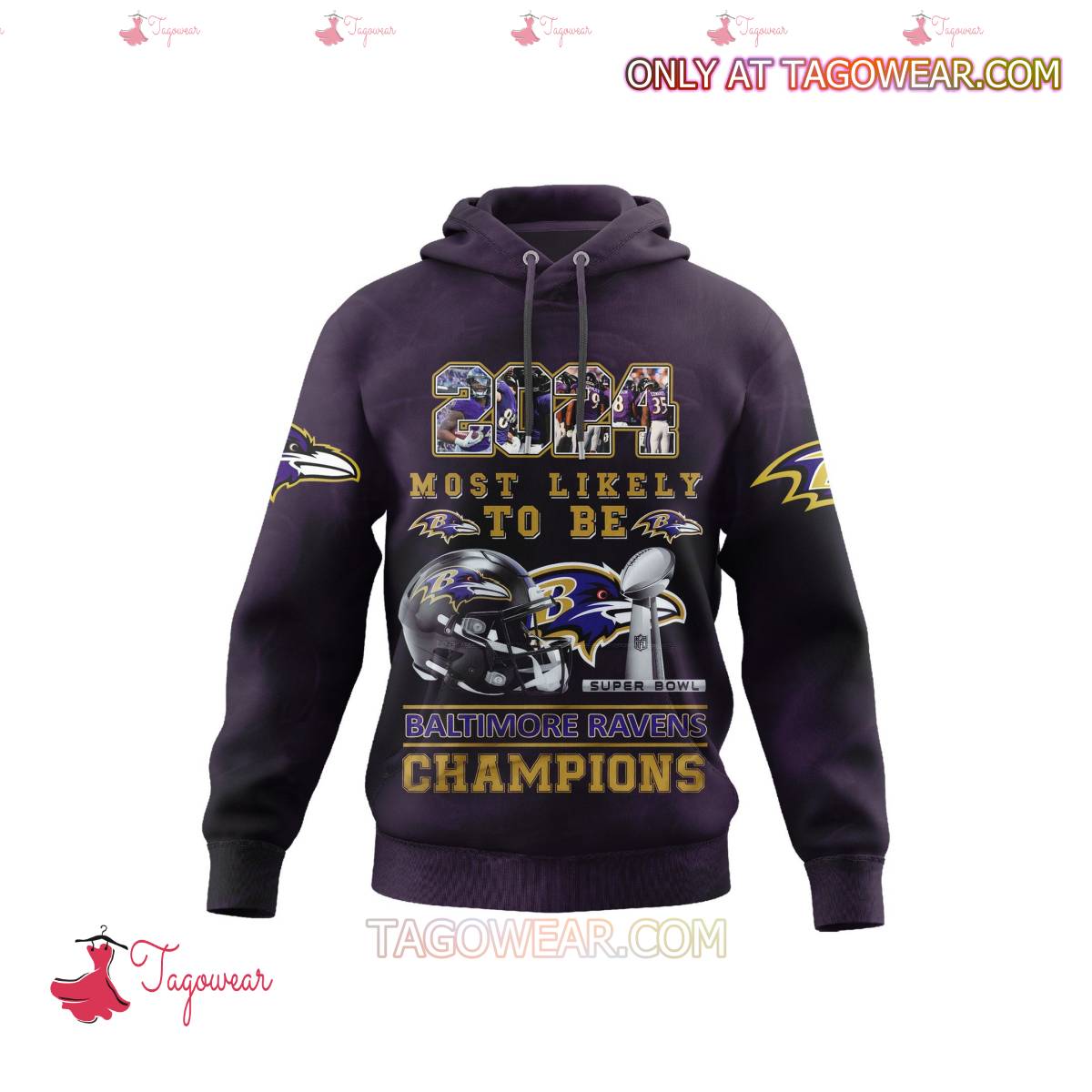 2024 Most Likely To Be Baltimore Ravens Champions Super Bowl T-shirt, Hoodie a