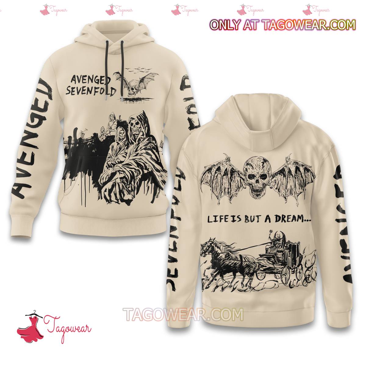 Avenged Sevenfold Life Is But A Dream Hoodie And Pants a