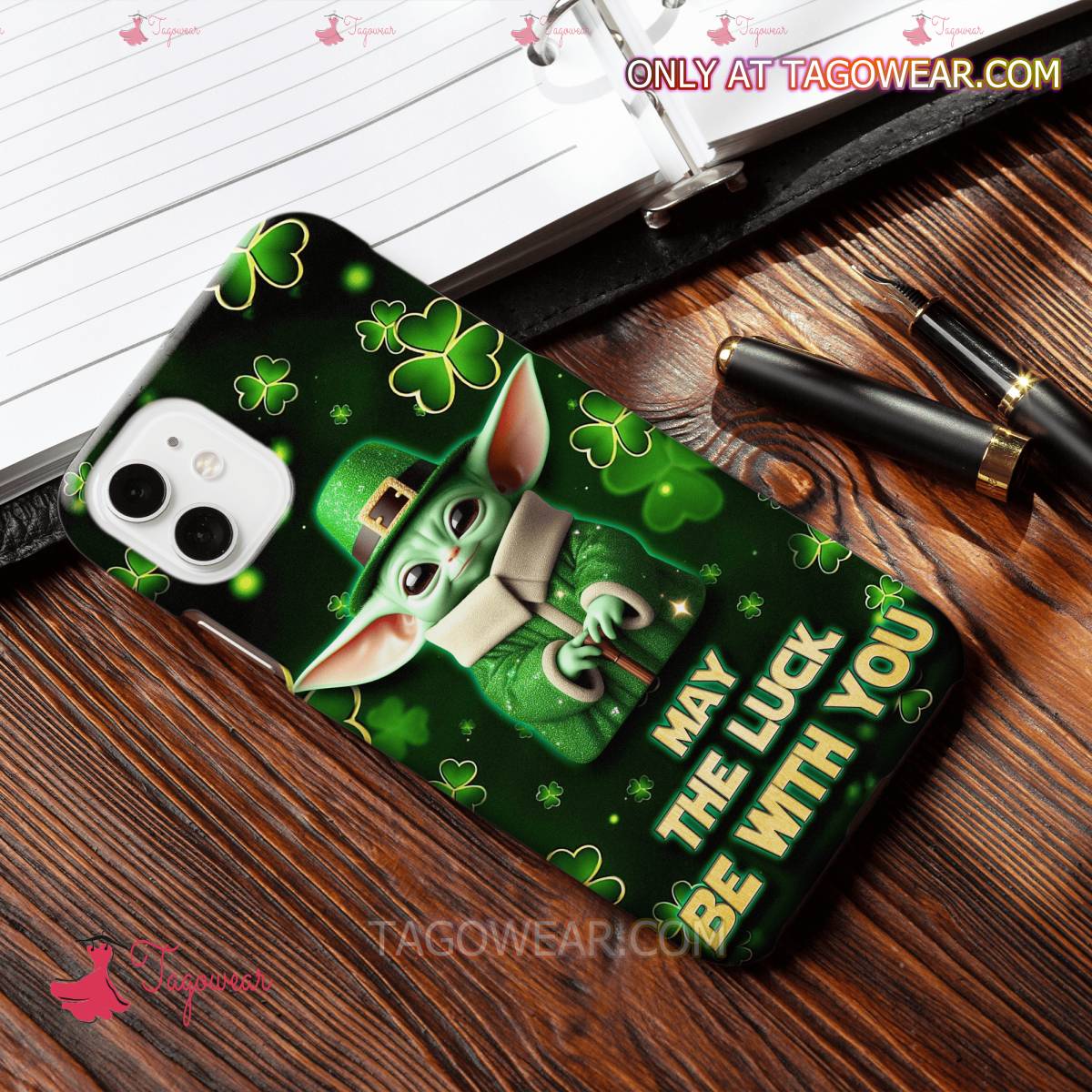 Baby Yoda May The The Luck Be With You Patrick's Day Phone Case