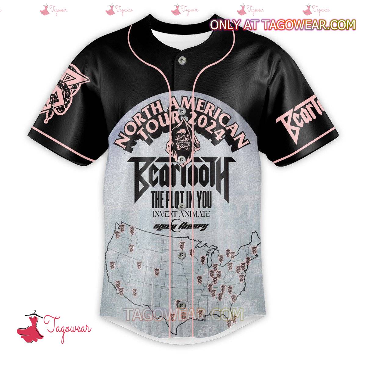 Bearth-North-American-Tour-2024-The-Plot-In-You-Baseball-Jersey a